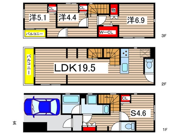 Kolet武蔵新城南#02の物件間取画像